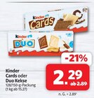 Cards im Angebot bei Markant Nordwest in Bremerhaven Cards Angebote von Kinder bei Markant Nordwest Bremerhaven für 2,29 €