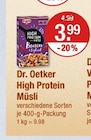 High Protein Müsli von Dr. Oetker im aktuellen V-Markt Prospekt für 3,99 €