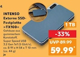 Externe SSD-Festplatte TX100 Angebote von Intenso bei Kaufland Heidelberg für 59,99 €