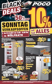 Aktueller POCO Prospekt mit Schrank, "BLACK DEALS", Seite 1