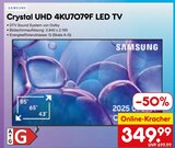 Crystal UHD 4KU7079F LED TV 43" im Angebot bei Netto Marken-Discount in Cottbus Crystal UHD 4KU7079F LED TV 43" Angebote von Samsung bei Netto Marken-Discount Cottbus für 349,99 €