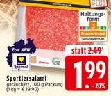 Sportlersalami bei EDEKA im Prospekt "" für 1,99 €