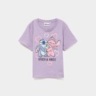 T-shirt manches courtes coton Stitch parme fille à 9,99 € dans le catalogue La Halle