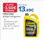 Antigel réfrigérant - Prestone en promo chez Costco Guyancourt à 13,49 €