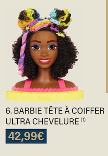 Promo Barbie tête à coiffer chez Hyper U