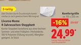 4-Jahreszeiten-Steppbett im Lidl Prospekt 4-Jahreszeiten-Steppbett von Livarno Home im aktuellen Lidl Prospekt für 24,99 €