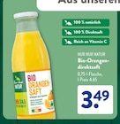 Bio-Orangendirektsaft von Nur Nur Natur für 3,49 € bei ALDI SÜD im Angebot Bio-Orangendirektsaft von Nur Nur Natur im aktuellen ALDI SÜD Prospekt