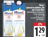 Laktosefreie Haltbare, Bio oder Frische Milch Angebote von Minus L bei EDEKA Bautzen für 1,29 €