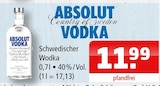 Vodka Angebote von Absolut bei Getränke Oase Ahlen für 11,99 €