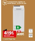 LAVE-LINGE TOP TCAS 274TM5-S - CANDY en promo chez But Oyonnax à 419,99 €