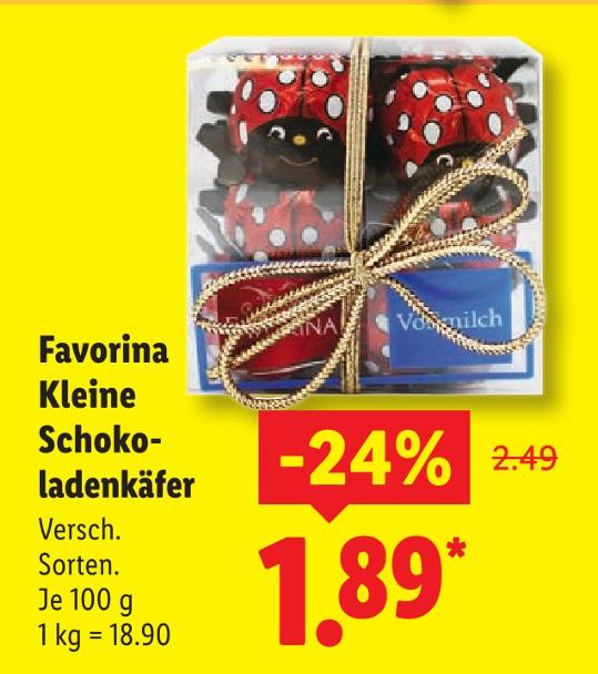 Kleine Schokoladenkäfer