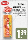 Aktuelles Butter-Toast Angebot bei E center in Moers ab 1,39 €