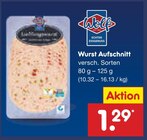 Aktuelle Wurst Angebote bei Netto Marken-Discount in Krefeld Aktuelles Wurst Aufschnitt Angebot bei Netto Marken-Discount in Krefeld ab 1,29 €