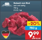 Aktuelle Rindfleisch Angebote bei Netto Marken-Discount in Fürth Aktuelles Gulasch vom Rind Angebot bei Netto Marken-Discount in Fürth ab 9,99 €