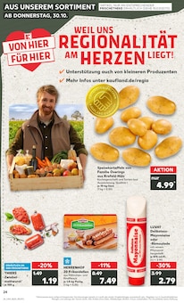 Hackfleisch im aktuellen Kaufland Prospekt (Essen) Hackfleisch im Kaufland Prospekt "RICHTIG FRISCH" mit 69 Seiten (Essen)