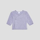 Gilet coton col cache-coeur gris bébé garçon en promo chez La Halle Gilet coton col cache-coeur gris bébé garçon dans le catalogue La Halle