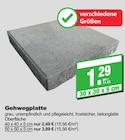 Gehwegplatte Angebote bei EGGER Fachmarkt Landshut für 1,29 €