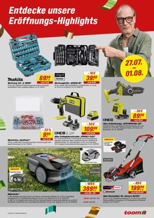 Bohrmaschine im toom Baumarkt Prospekt "Respekt, wer's selber macht." mit 16 Seiten (München)
