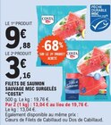 Filets de saumon sauvage msc surgelés - COSTA en promo chez E.Leclerc Avignon à 3,16 €