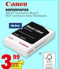 KOPIERPAPIER im Angebot bei E center in Mainz KOPIERPAPIER Angebote von Canon bei E center Mainz für 3,99 €