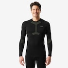 Skiunterwäsche Funktionsshirt Herren warm seamless - BL500 Soft schwarz/khaki bei Decathlon im Potsdam Prospekt für 20,99 €
