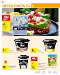Prix et réduction Feta dans le prospectus Carrefour Market en cours Offre Feta dans le catalogue Carrefour Market du moment à la page 12