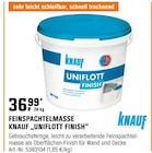 Feinspachtelmasse „Uniflott Finish“ von Knauf im aktuellen OBI Prospekt für 36,99 €