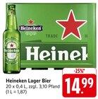 EDEKA Jockgrim - Heineken Lager Bier Angebot im Prospekt Heineken Lager Bier bei EDEKA im Jockgrim Prospekt für 14,99 €