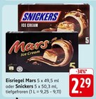 Eisriegel Mars oder Snickers im Angebot bei EDEKA in Pforzheim Eisriegel Mars oder Snickers Angebote von Mars bei EDEKA Pforzheim für 2,29 €