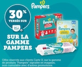 30% versés sur ma carte U sur la gamme Pampers - Pampers - Super U à Ermont 30% versés sur ma carte U sur la gamme Pampers - Pampers en promo chez Super U Ermont