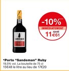 Porto Ruby - Sandeman en promo chez Monoprix Troyes à 11,61 €