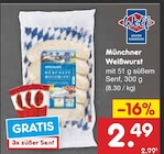 Münchner Weißwurst im Angebot bei Netto Marken-Discount in Wetzlar Münchner Weißwurst Angebote von Wolf bei Netto Marken-Discount Wetzlar für 2,49 €