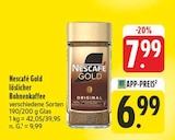Gold löslicher Bohnenkaffee im Angebot bei EDEKA in Dresden Gold löslicher Bohnenkaffee Angebote von Nescafé bei EDEKA Dresden für 6,99 €