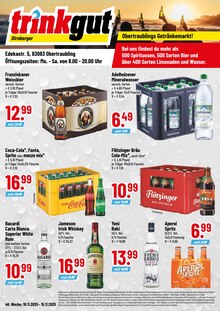 Rum im aktuellen Trinkgut Prospekt (Regensburg) Rum im Trinkgut Prospekt "Aktuelle Angebote" mit 4 Seiten (Regensburg)