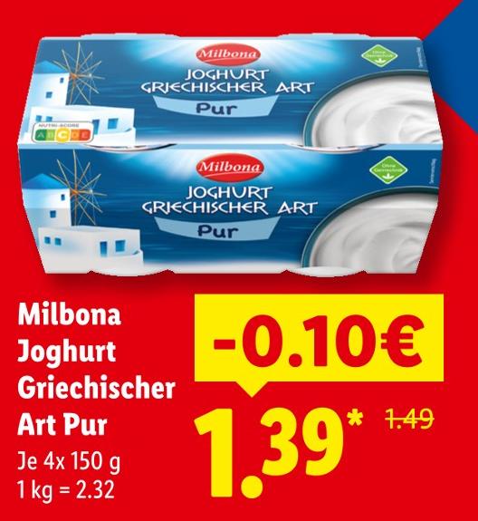 Joghurt Griechischer Art Pur