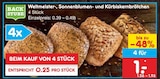 Weltmeister-, Sonnenblumen- und Kürbiskernbrötchen Angebote bei Netto Marken-Discount Rostock für 1,00 €