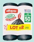 Sac poubelle lien coulissant ultra-résistant 50l 2x10 - ALFAPAC en promo chez Intermarché Super Aix-en-Provence à 2,97 €
