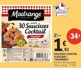 Saucisses Cocktail Classique - MADRANGER à 1,83 € dans le catalogue E.Leclerc