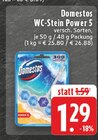 WC-Stein Power 5 im Angebot bei E center in Voerde WC-Stein Power 5 Angebote von Domestos bei E center Voerde für 1,29 €