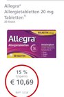 LINDA Mainz-Kostheim - Allergietabletten 20 mg Tabletten Angebot im Prospekt Allergietabletten 20 mg Tabletten bei LINDA im Mainz-Kostheim Prospekt für 10,69 €