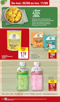 Promotion Toast dans le prospectus Aldi, valable du 05/08/2025 au 11/08/2025 Promo Toast dans le catalogue Aldi du moment à la page 22