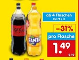 Coca-Cola, Fanta, Sprite oder Mezzo Mix Angebote bei Netto Marken-Discount Würzburg für 1,11 €