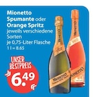 Spumante oder Orange Spritz von Mionetto im aktuellen V-Markt Prospekt für 6,49 €