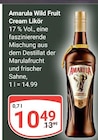 Wild Fruit Cream Likör Angebote von Amarula bei GLOBUS Bruchsal für 10,49 €