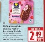 Herzstücke Crunchy-Yoghurt-Raspberry Stieleis von EDEKA für 2,49 € bei EDEKA im Angebot Herzstücke Crunchy-Yoghurt-Raspberry Stieleis von EDEKA im aktuellen EDEKA Prospekt