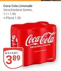 Aktuelle Cola Angebote bei GLOBUS in Wolfenbüttel Aktuelles Coca-Cola Angebot bei GLOBUS in Wolfenbüttel ab 3,89 €