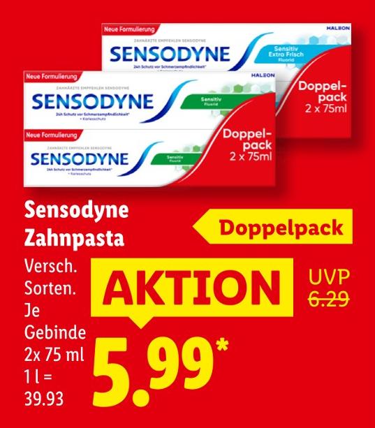 Zahncreme Sensitive Extra Frisch