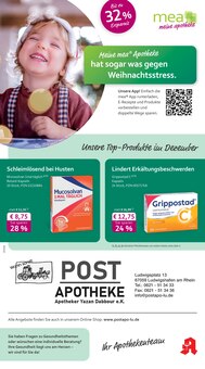 Aktueller mea - meine apotheke Prospekt "Unsere Dezember-Angebote" Seite 1 von 4 Seiten