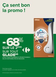 Prix et réduction Glade dans le prospectus Carrefour Proximité en cours Offre Glade dans le catalogue Carrefour Proximité du moment à la page 14