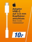 Adapter USB-C auf 3.5-mm Kopfhöreranschluss Angebote von Apple bei expert Niederkassel für 10,00 €